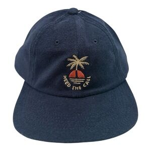 Howler Brothers Sunset Palm Hat Cap Navy Strapback Adjustable Heed the Call Bros
